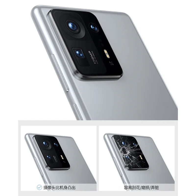 Metal Lentila Protector de Acoperire pentru Xiaomi Mi se Amestecă 4 Lentile Autocolant MIX4 de Protecție Inel de Camera Len Garda de Film Pentru Mix 4 Anti-scratch 3