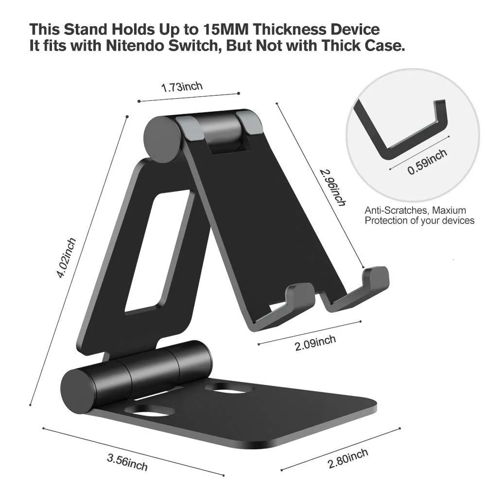 Aliaj de aluminiu de Telefon Suport pentru Huawei iPhone Xiaomi Universal Pliabil & Rotativ cu Suport pentru Telefon Tableta Stand pentru iPad 2