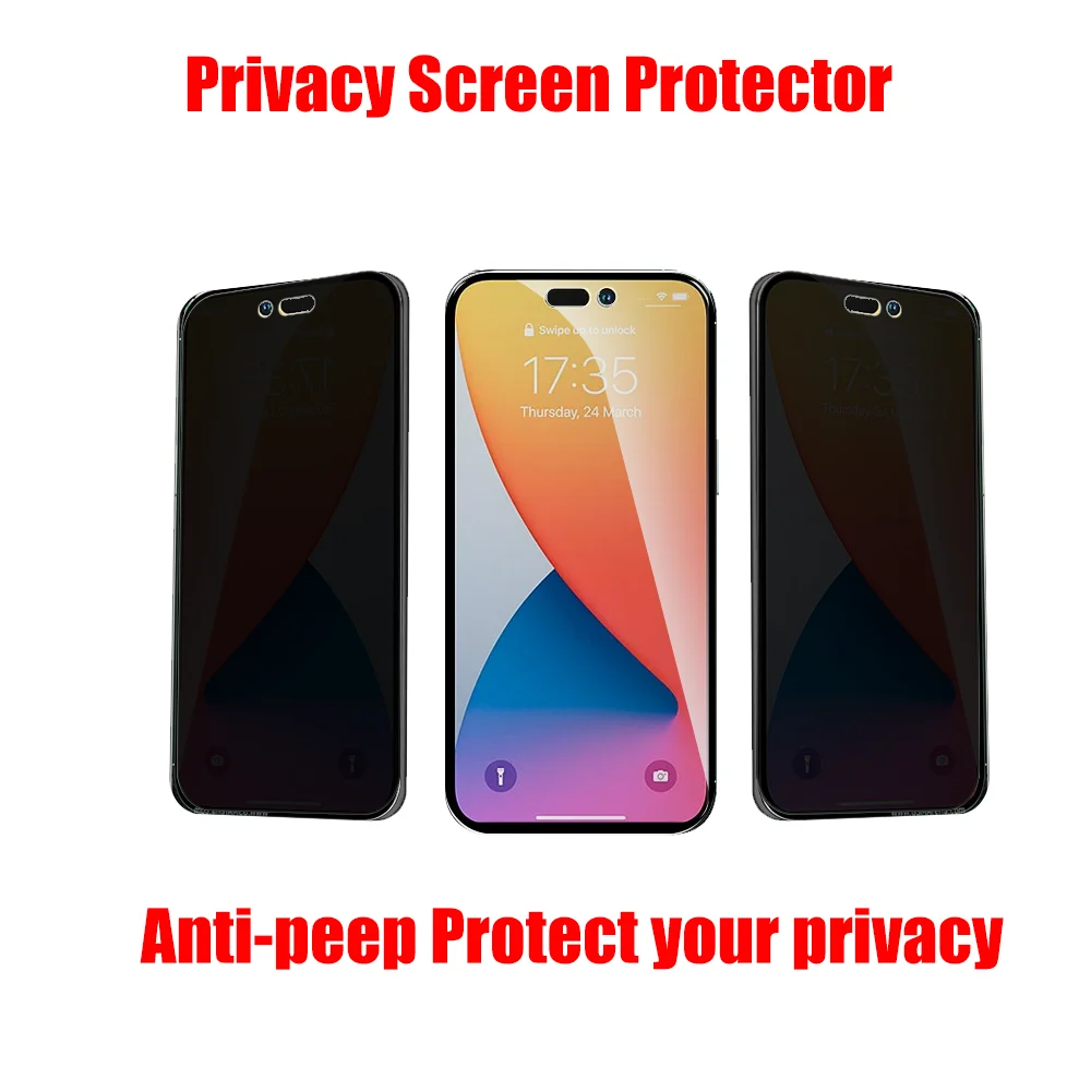 Confidențialitate Sticla Pentru Apple Iphone 14 Pro Max Ecran Protector Pentru iPhone14 Plus 14pro 14plus 14promax 3-1 buc Anti-peep de Film 2