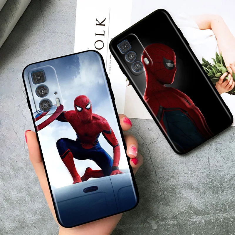 Spider-Man Eroul Caz De Telefon Pentru Motorola G E7i Stylus Putere Un Plus E C X E 30 20 Fusion Plus Lite Pro Negru 2