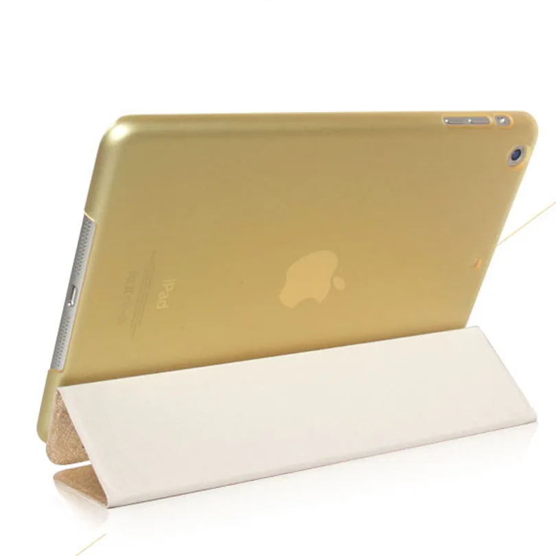 De lux Stand PU piele Caz Pentru ipad 10.2 Aer 9.7 Pro 11 Smart Cover Translucid Clar înapoi Caz Pentru iPad Mini 6 5 4 3 2 1 4