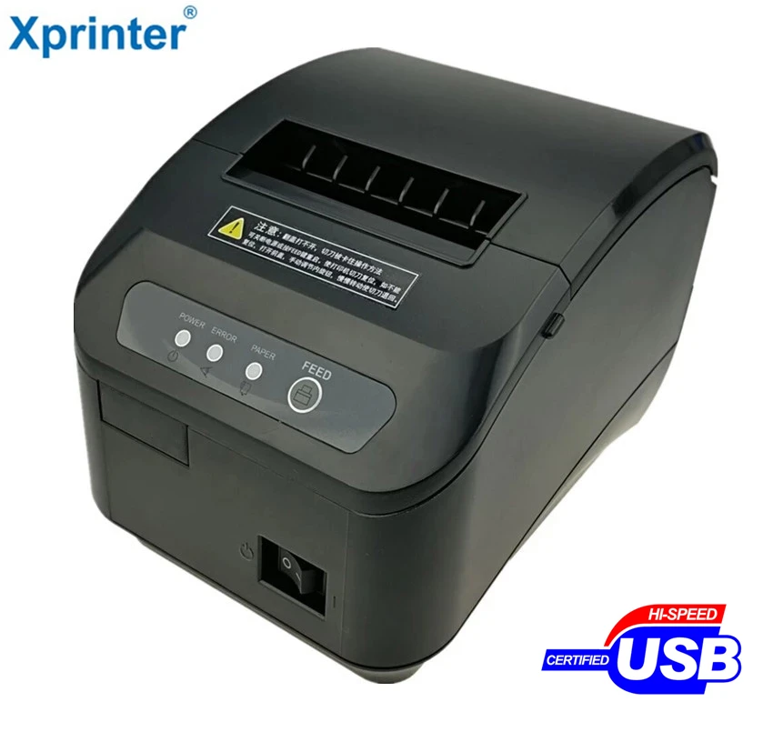 XP-Q200II de Înaltă calitate 80mm primirea termice pos printer masina de debitat automat viteza de imprimare Rapidă USB+Serial/Ethernet port 1