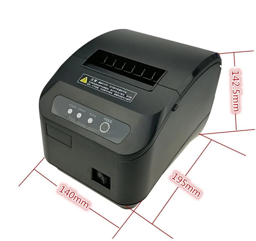 XP-Q200II de Înaltă calitate 80mm primirea termice pos printer masina de debitat automat viteza de imprimare Rapidă USB+Serial/Ethernet port 3