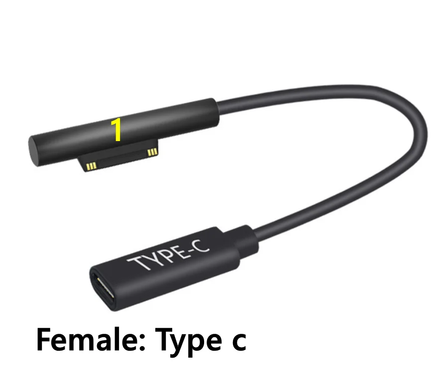 15cm USB de Tip c-DC de Putere PD Conector de Încărcare (7.9x5.5,5.5x2.5,5.5x2.1,4.8x1.7,4.0x1.7,4.0x1.35, 3.0x1.1,2.5x0.7) 1