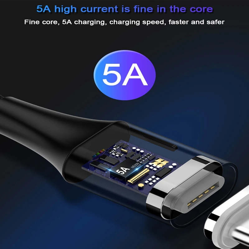 5A Magnetic Cablu Micro usb de Tip C Super-Rapid de Încărcare Pentru Huawei Samsung P30 xiaomi redmi nota 8 pro Pentru iphone XR cablu usb 5