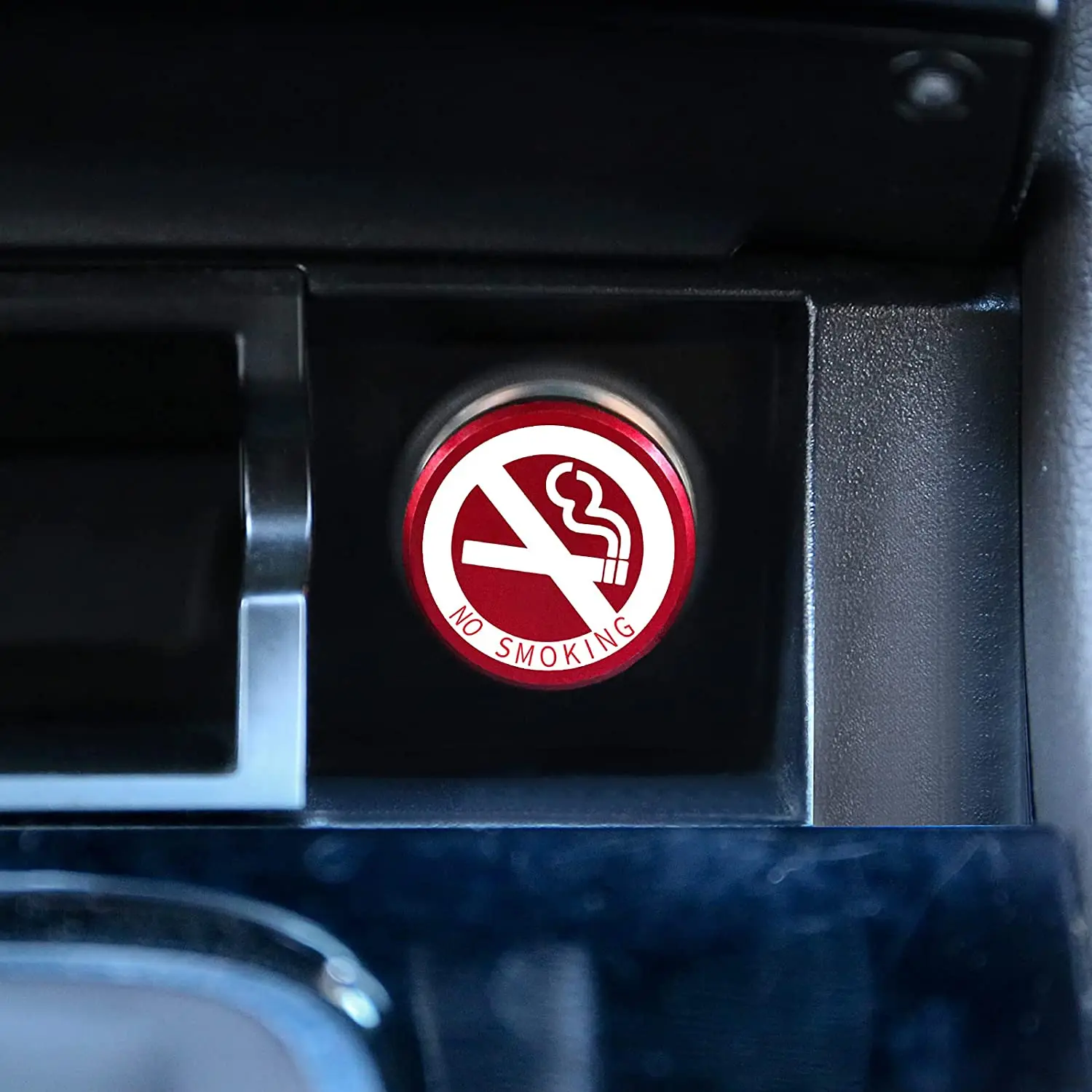 2 Piese de Aluminiu Bricheta Auto Plug de Înlocuire FUMATUL interzis Buton Buton Universale se Potrivește cele Mai multe Autovehicule 3