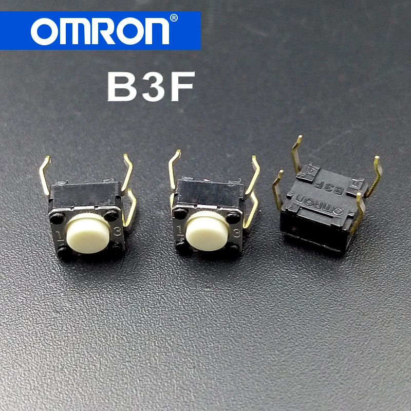 2 buc originale Omron B3F lumină touch comutator buton tactil pentru Logitech G300 G402 G600 G602 M210 M215 M325 M557 6*6*4.3 mm 0