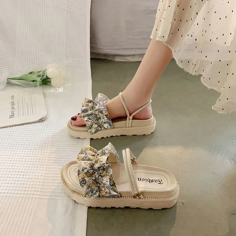 Pantofi Plat Pentru Femei Papuci Casual, Tobogane Platforma Slipers Femei Lady Lux 2022 Fata De Plaja Vara Sandale Papuci De Casă Nouă 1