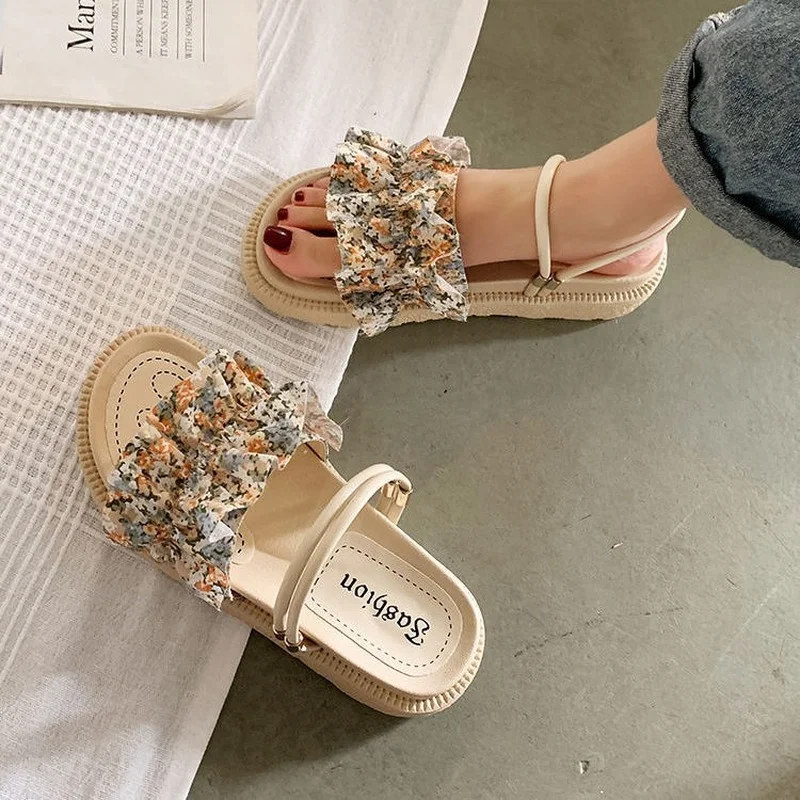 Pantofi Plat Pentru Femei Papuci Casual, Tobogane Platforma Slipers Femei Lady Lux 2022 Fata De Plaja Vara Sandale Papuci De Casă Nouă 4