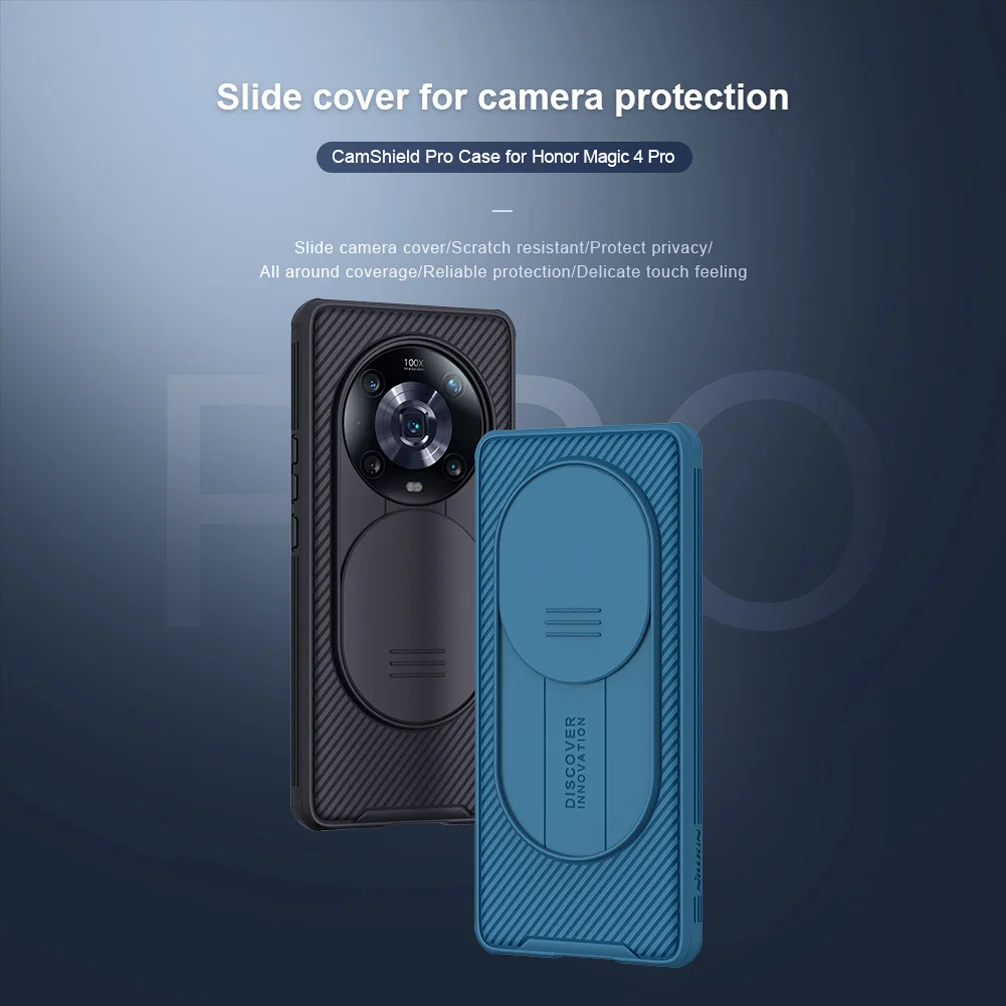 Onoare Magic 4 Pro Caz NILLKIN CamShield Pro Slide aparat de Fotografiat Lentilă de Protecție Capacul din Spate Pentru Huawei Honor Magic4 Pro Shell Cazuri 2