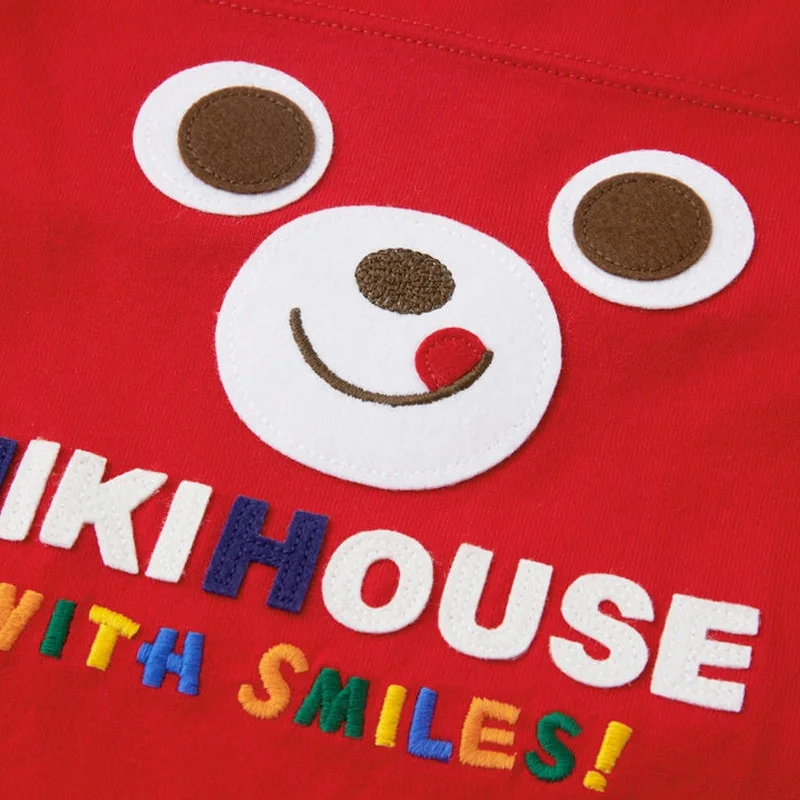 Baieti Haine Copii Trei Culori de Toamna Smiley Urs Drăguț cu Mâneci Lungi T-Shirt Fete Gât de Top pentru Copii Haine pentru Copii 1