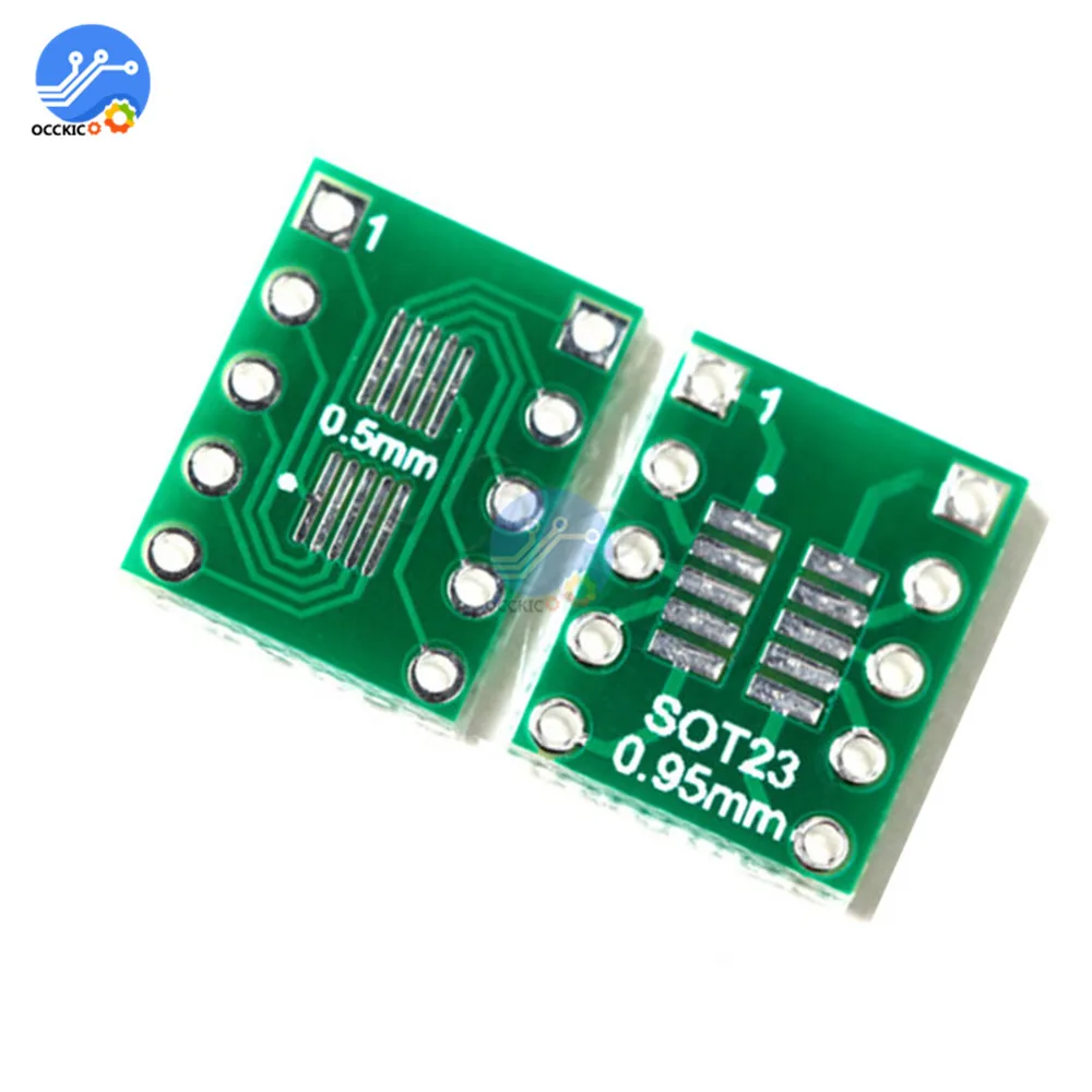10BUC IC SOT23 SSOP10 MSOP10 UMAX la 0,5/0.95 mm DIP Adaptor PCB Bord Converter 0