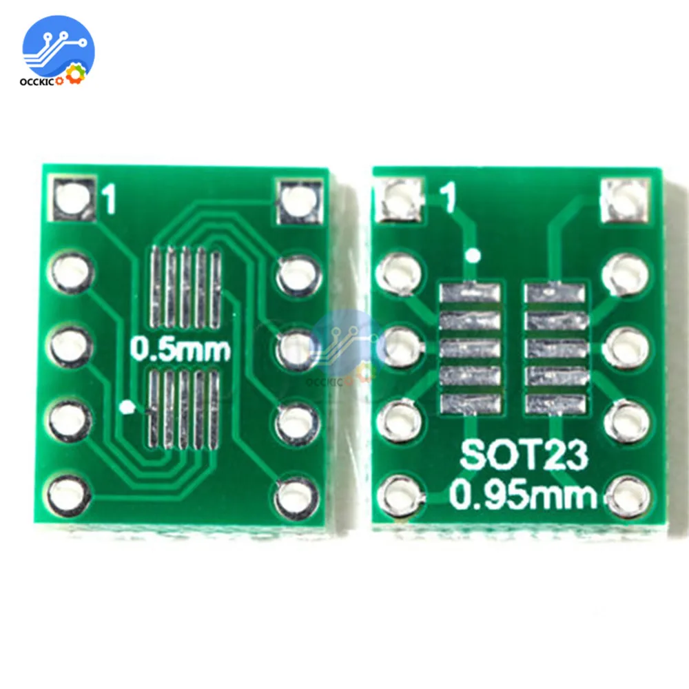10BUC IC SOT23 SSOP10 MSOP10 UMAX la 0,5/0.95 mm DIP Adaptor PCB Bord Converter 1