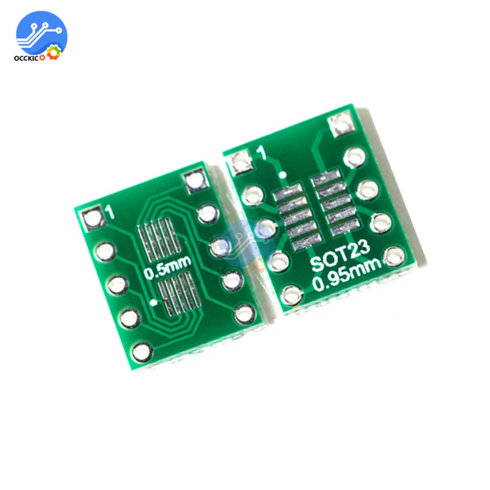 10BUC IC SOT23 SSOP10 MSOP10 UMAX la 0,5/0.95 mm DIP Adaptor PCB Bord Converter 2