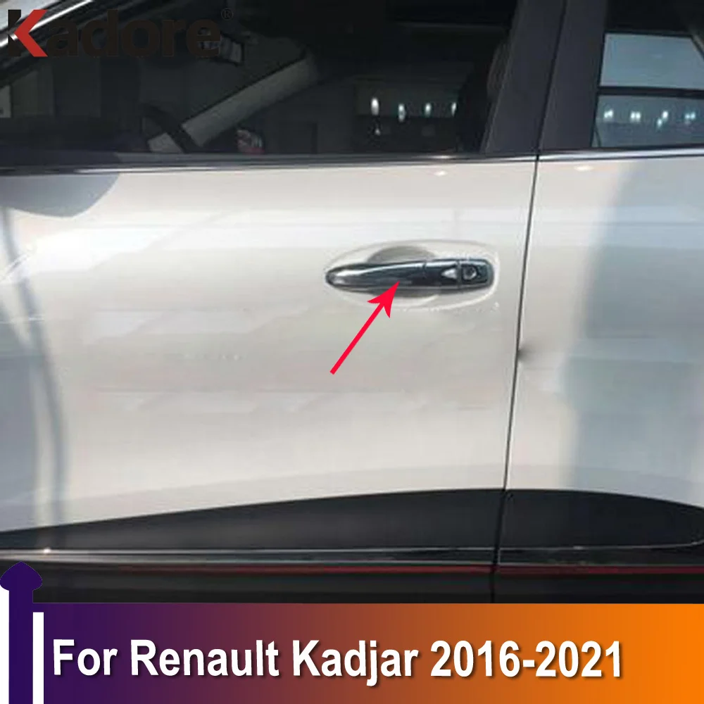 Pentru Renault Cadjar 2016 2017 2018 2019 2020 2021 Laterale Cromate Mânerul Ușii Capacul De Protecție Tapiterie Auto Exterioare Accesorii Autocolant 0