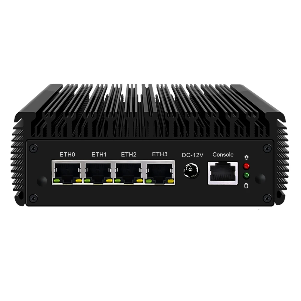 2.5 G Moale Router Solid fără ventilator Mini PC 4 Intel i225-V B3 2500M LAN Celeron N5105 pfSense Firewall Aparat OPNsense Proxmox 1