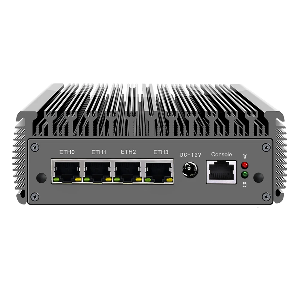 2.5 G Moale Router Solid fără ventilator Mini PC 4 Intel i225-V B3 2500M LAN Celeron N5105 pfSense Firewall Aparat OPNsense Proxmox 5