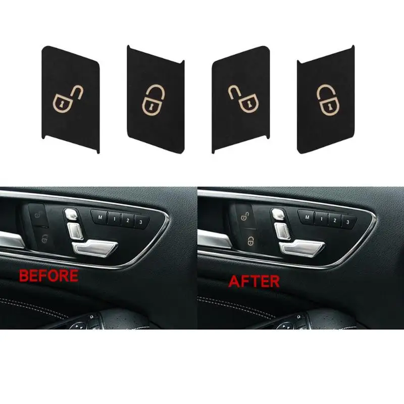VODOOL Masina de Blocare a portierelor Butonul de Reparații Autocolante pentru W204 Butonul de Blocare de Ușă Înlocuitor Pentru Mercedes Benz W204 C300 2008-2014 0