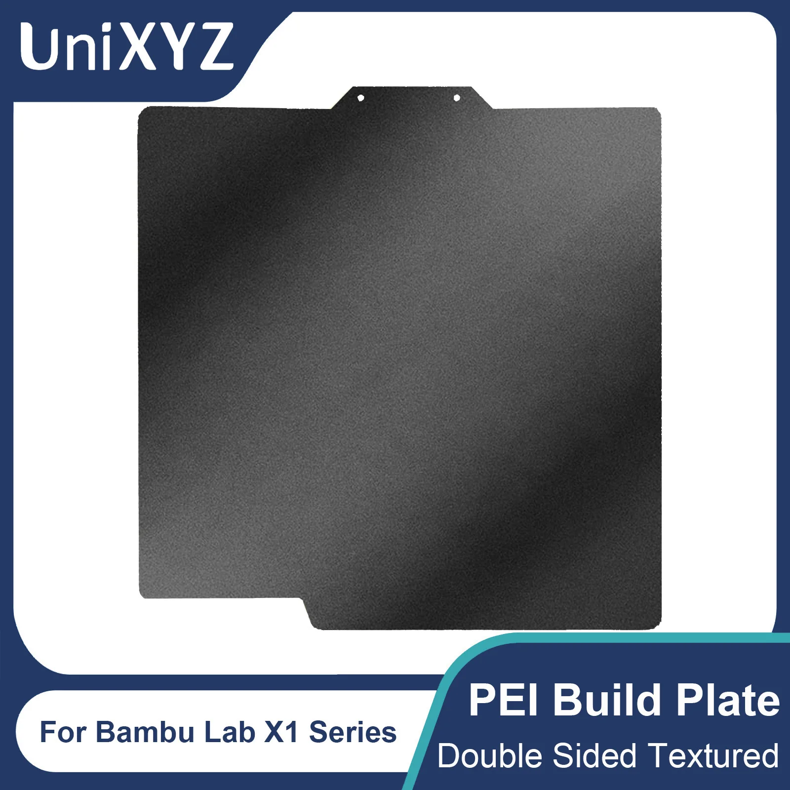 UniXYZ Upgrade Bambu Laborator X1 Imprimantă 3D Construi Placa, Dublă față-Verso Texturate PEI Oțel Magnetic Flexibil Pat Încălzit Foaia de 256mm 0
