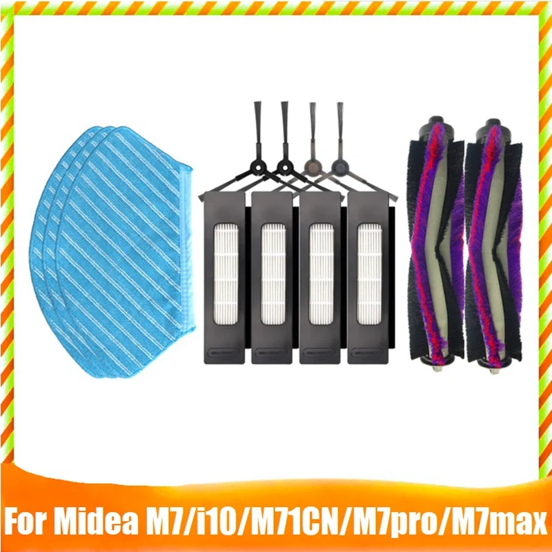 Accesorii Kit Pentru Midea M7/ I10/ M71CN / M7pro / M7max Aspirator Principal Perie Laterală Filtru HEPA Pânză Mop 5