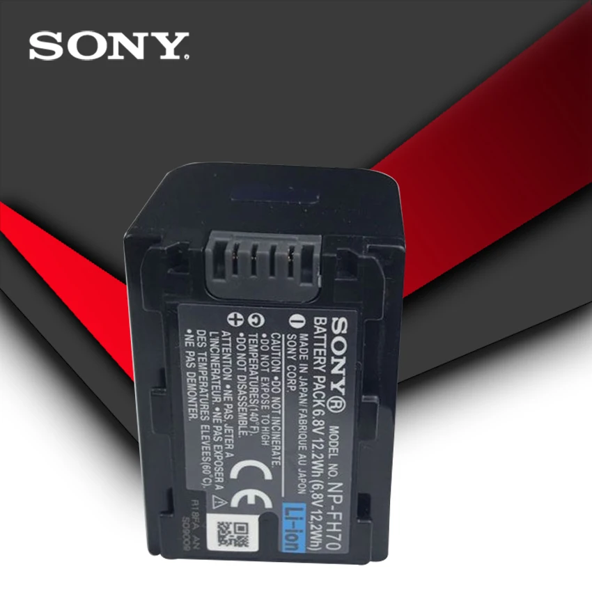 1 buc/lot Original Sony NP-FH70 NPFH70 NP-FH60 DCR-DVD650 HC52 SX40 litiu baterii aparat de fotografiat Digital Baterie + Incarcator 1