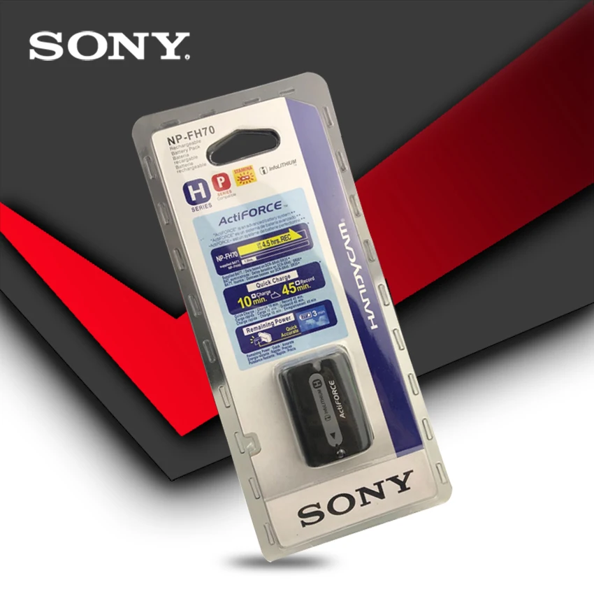 1 buc/lot Original Sony NP-FH70 NPFH70 NP-FH60 DCR-DVD650 HC52 SX40 litiu baterii aparat de fotografiat Digital Baterie + Incarcator 4