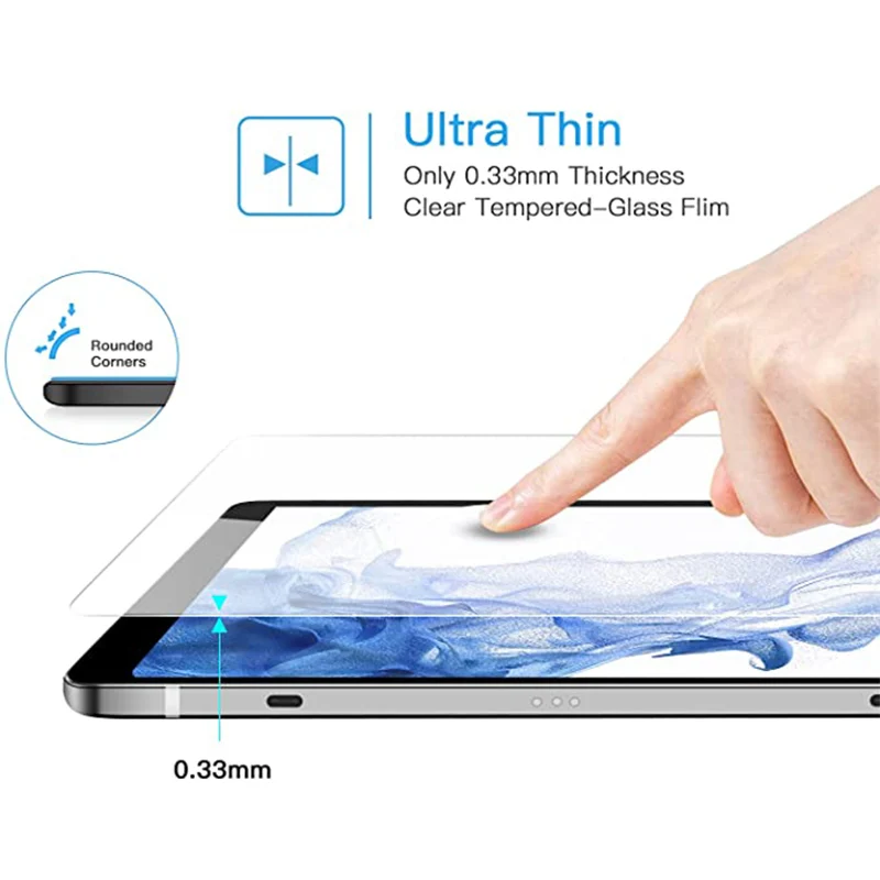 (2 Pachete) Sticla Temperata Pentru Samsung Galaxy Tab S7 S8 Plus FE 12.4 X800 X806 T970 T976B T730 T736B Ecran Protector Tableta Film 1