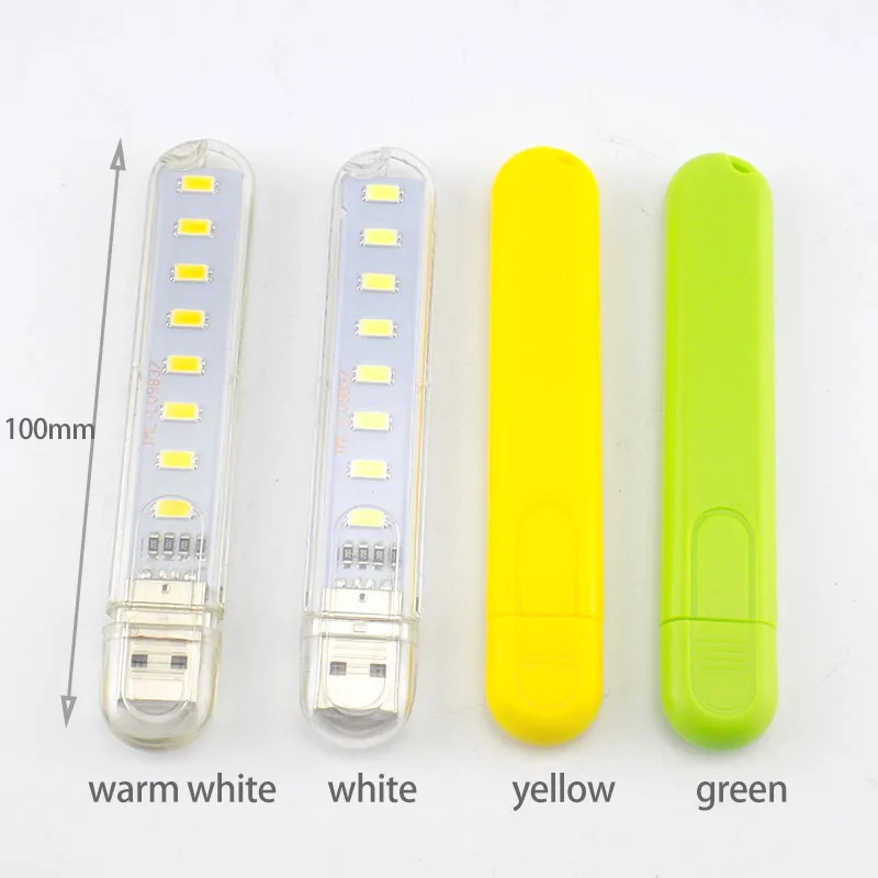 Mini 8 led 3 LED 24 LED 5V USB alb cald Lampă 8LEDs Carte lanterna Lumina de Noapte Portabil pentru Nota Power Bank de Iluminat Calculator 1
