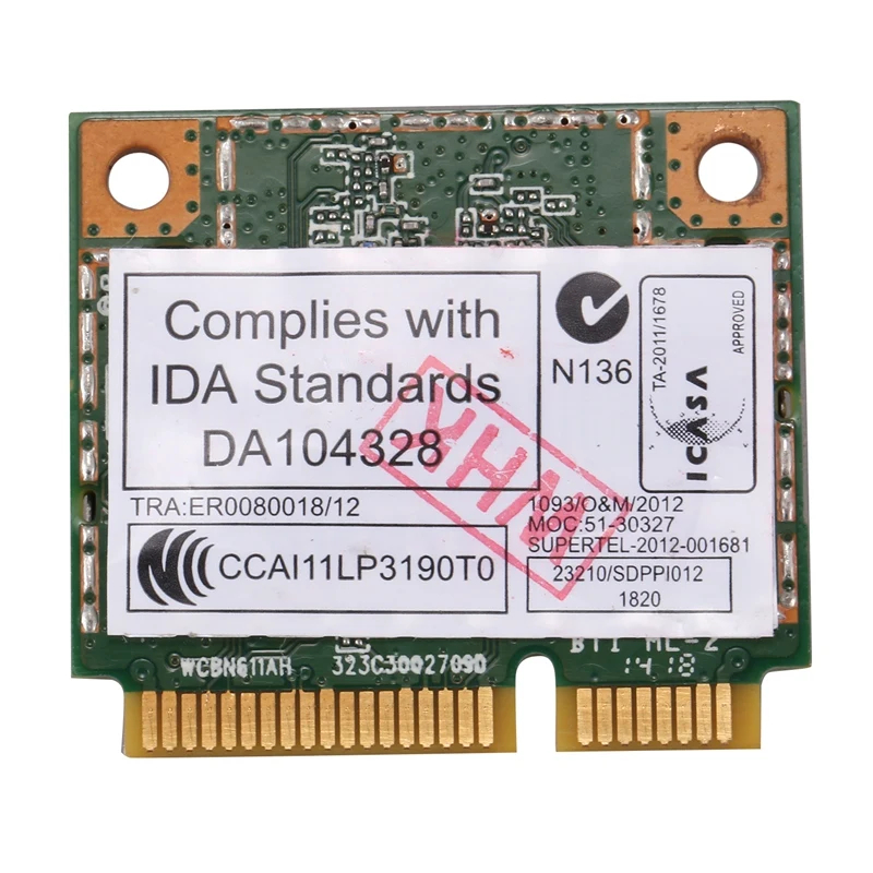 AR5B22 2.4/5GHz Dual Band Wifi Card 802.11 Ac, Bluetooth 4.0 Wireless WLAN Card pentru Lenovo Y400 Y500 Y410P S215 U330 U430 1