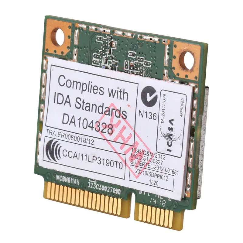 AR5B22 2.4/5GHz Dual Band Wifi Card 802.11 Ac, Bluetooth 4.0 Wireless WLAN Card pentru Lenovo Y400 Y500 Y410P S215 U330 U430 3