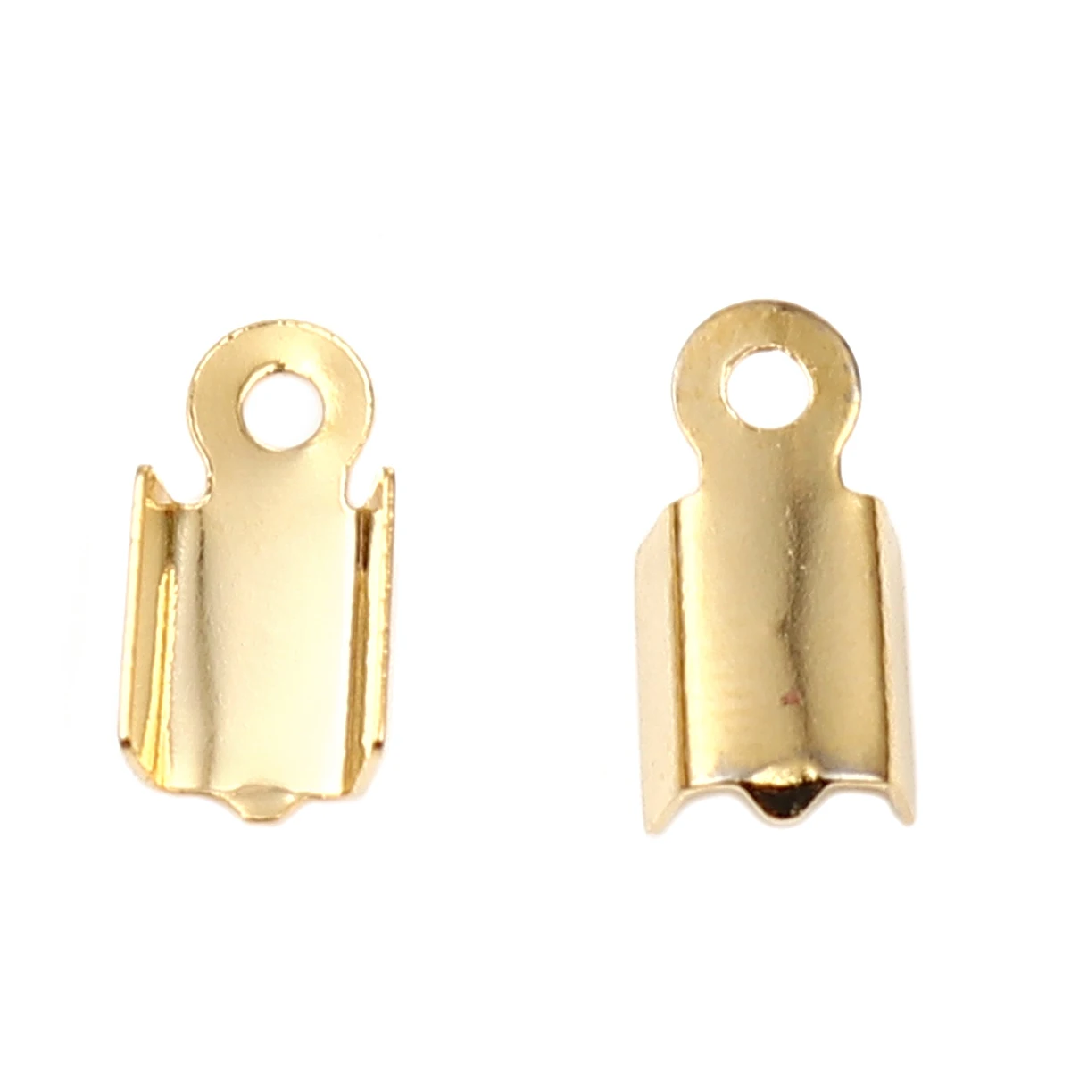30 Buc 304 din Oțel Inoxidabil Seria Cablu End Sertizare Capace Pentru a Face Bijuterii Dreptunghi de Culoare de Aur Colier DIY (se Potrivește 3mm Cablu) 0