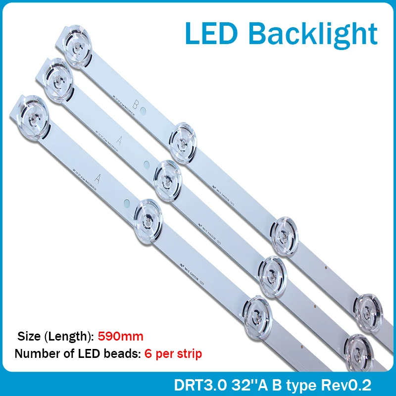 Iluminare LED strip 6 lampă pentru LG 32