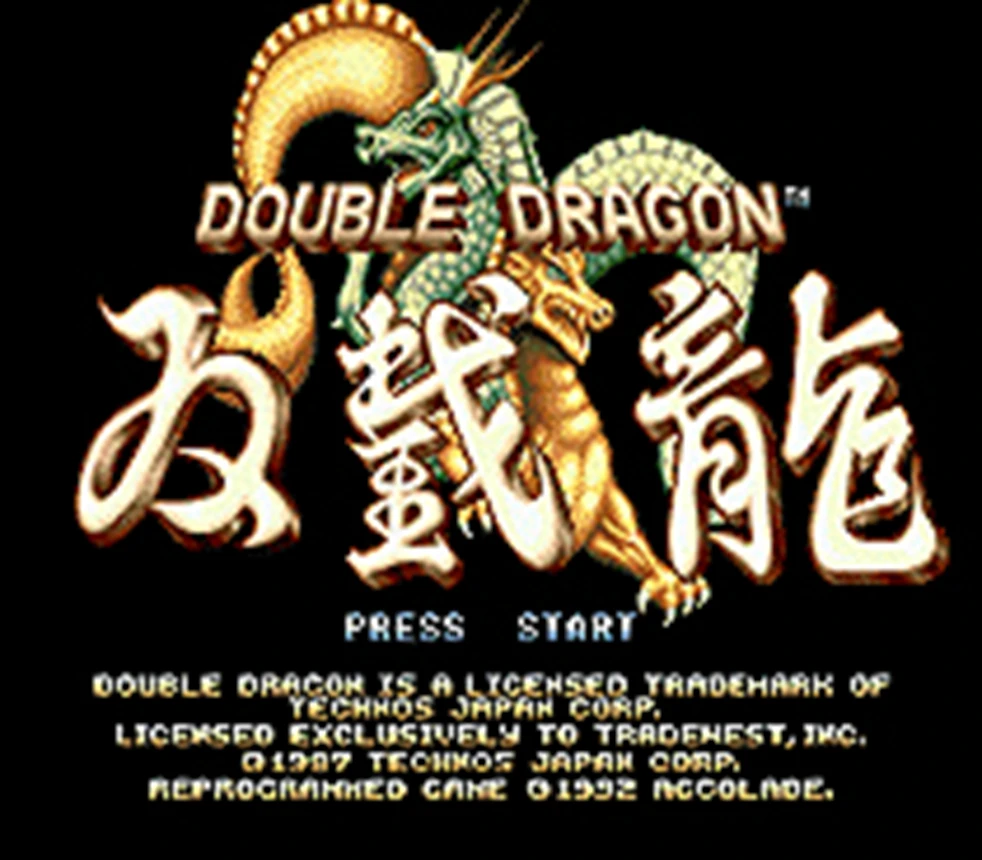 Double Dragon Joc Cartuș De 16 Biți Carte De Joc Pentru Sega Mega Drive & Sega Genesis 1