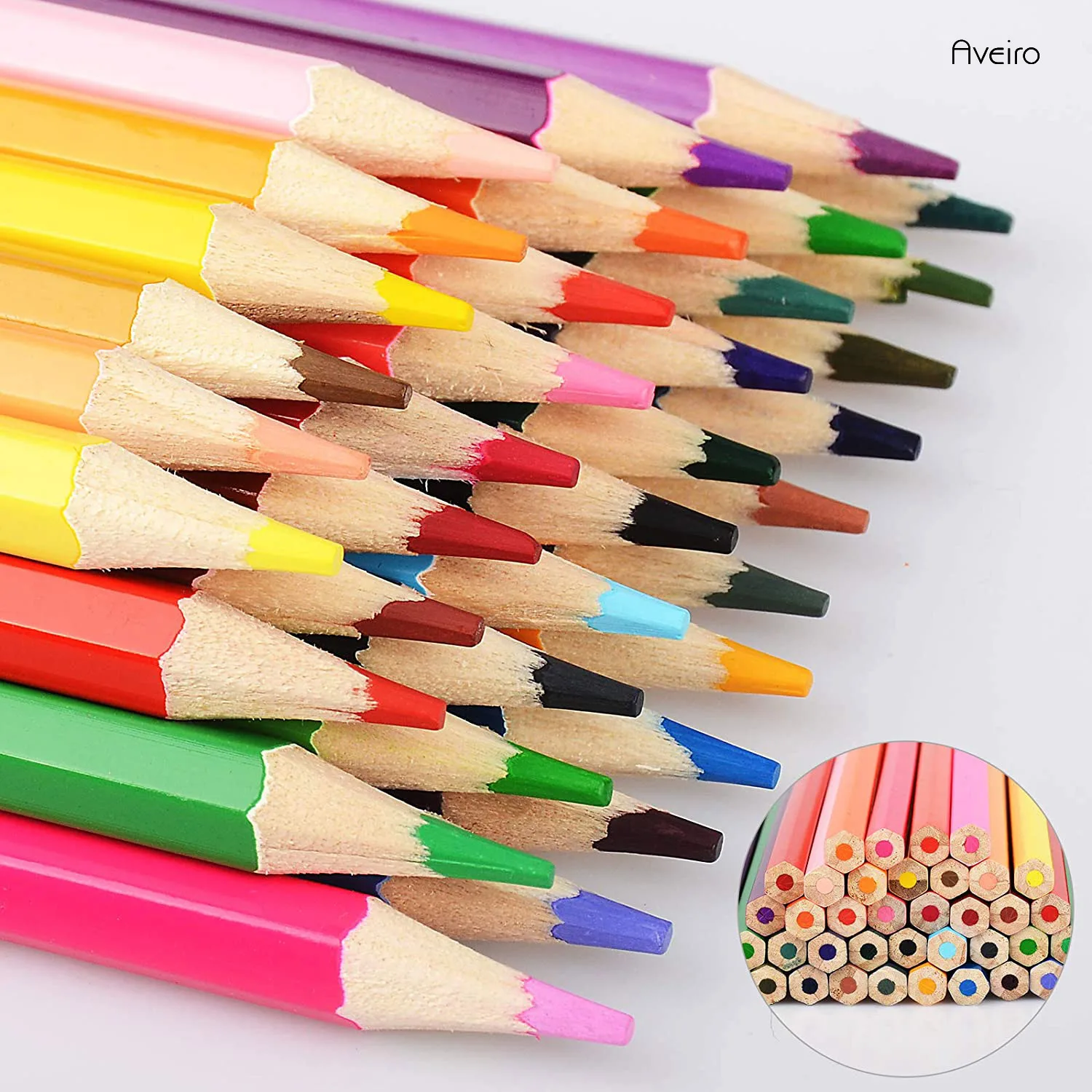 Brutfuner Macaron 50 Culoare Profesionist De Creioane Colorate Din Lemn De Desen Acuarelă Set De Instrumente De Scris Pentru Școală, Rechizite Cadou De Ziua De Nastere 5