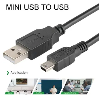 0,8 m 1m 1,5 m 2m Mini USB la USB T-port Pentru Card Reader Mobile hard disk MP3 MP4 Player Rapid de Date Mini USB Cablu de aparat de Fotografiat Digital