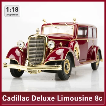 1:18 Cadillac Deluxe Tudor Limuzina 8c Masina Clasica Aliaj de Automobile Model de Masina Colecta Cadou