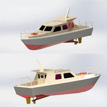 1/30 Versiunea RC Model de Navă Feiyu din Lemn Asamblate Nava Kit Model Entry-level Kit Nautice Model de Tehnologie de Producție Mici