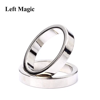 1 Buc Argintiu Magnetic Puternic Inel Magic 18/19/20/21mm Magnet Monede Trucuri de Magie cu Degetul Decor Magician Inel B1044