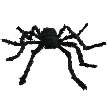 1 buc Halloween Păros Negru Spider Decoratiuni Păianjen Înfricoșător Fals Spider elemente de Recuzită pentru Halloween Interioară și în aer liber Haunted House Decor