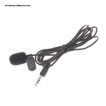 1 buc Handsfree 2m Lung prin Cablu 3.5 Mm Stereo Jack Mini Masina Microfon Extern Microfon Pentru PC DVD Auto GPS Player Radio Microfon Audio