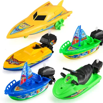 1 buc Jucăriile Barca de Viteza Navei Vânt de Până Jucării Plutitoare de Apă Jucarii Copii Clasic Cadă de baie Duș Baie Jucarii pentru Copii Jucarii pentru Copii