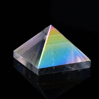 1 BUC Naturale Aura Clar Cuarț Piramida de Cristal Punct de Piatră de Vindecare de Energie Cuarț Decor Acasă Reiki Piatră Șlefuită Chakra Turn