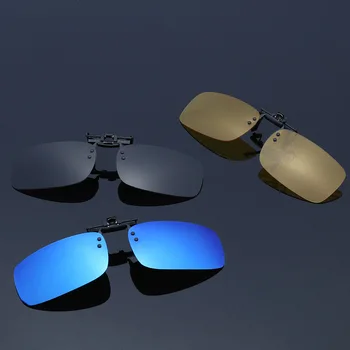 1 buc Nou Unisex Polarizati Clip-On ochelari de Soare UV 400 Protecție pentru Conducere Pescuit, Ciclism Noapte Viziune Ochelari de Miopie Ochelari de vedere