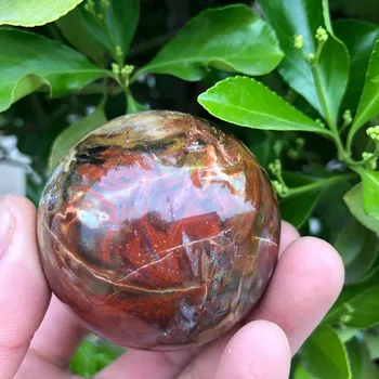 1 bucată de cristal natural piatra roșie minge de cristal Madagascar