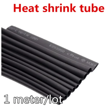 1 Metru 2:1 5 mm 5.5 mm 6 mm 7 mm 8 mm 9 mm 10 mm 11 mm 12 mm 13 mm Căldură Psihiatru Heatshrink Tuburi Tub Sleeving Folie de Sârmă