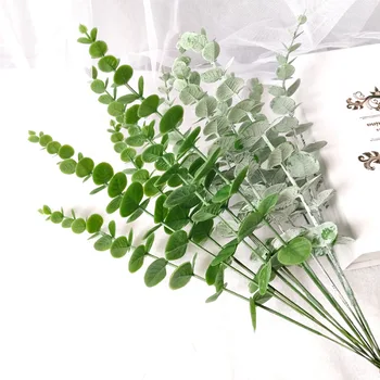 10 Buc Artificiale Verdeață Frunze De Eucalipt Plastic Frunze Fals De Plante Decor De Nunta Flori De Perete Acasă Aranjament De Flori Plante