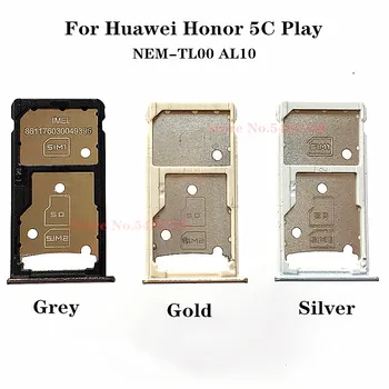 100% Original SIM Capacul Tăvii Pentru Huawei Honor 5C Juca NEM-TL00 AL10 Cartelei Sim Reader Pentru ONOAREA 5C