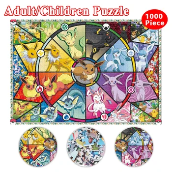 1000 De Bucăți Anime Japonez Puzzle Pokemon Pikachu Puzzle De Desene Animate Joc De Puzzle Pentru Adulți Copii De Asamblare Jucărie De Învățământ Cadou