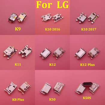 100buc/Lot USB Port de Încărcare Conector de Încărcare Jack Mufa Dock Pentru LG K9 K11 K4 K10 2017 2016 K8 K12 Plus K50 K50s Q60