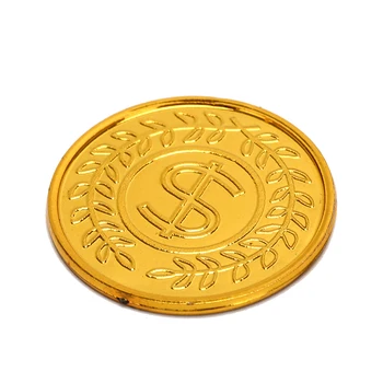 100buc/pachet poker casino chips-uri bitcoin modelul bitcoin placare cu aur de Plastic Pirat Monede de Aur